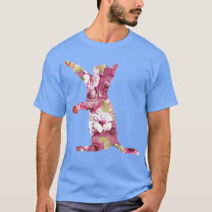 Katzen Katzenbesitzer Kätzchen Blume Tiere Katze F T-Shirt