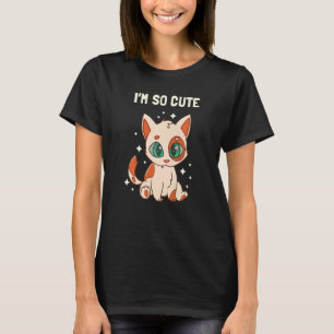 Katzen Kinder Grüne Augen Niedlich Kätzchen Premiu T-Shirt