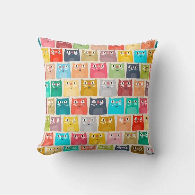 Katzen Kissen (Vorderseite)