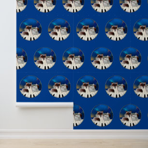 Katzen Klavier spielen Tapete