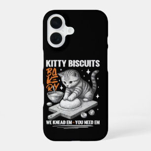 Katzen Knetbäcker Kätzchen Kekse Wir kneten sie fü iPhone 16 Hülle