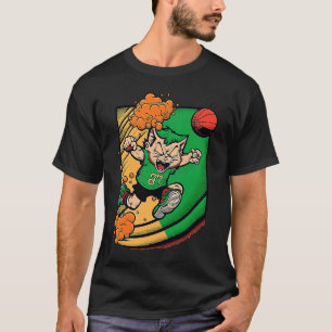 Katzen Kobold Basketball St. Patrick's Day Sport T-Shirt