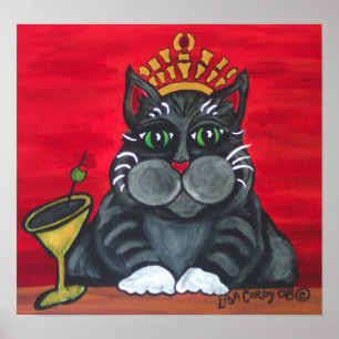 Katzen-Königin-Plakat Poster