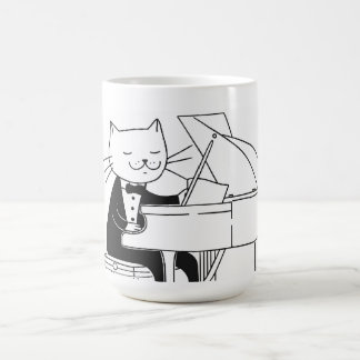 Katzen Konzertpianist TASSE