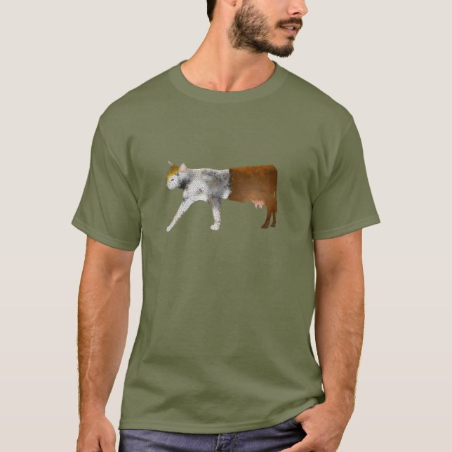 Katzen-Kuh T-Shirt (Vorderseite)