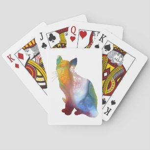 Katzen-Kunst Spielkarten