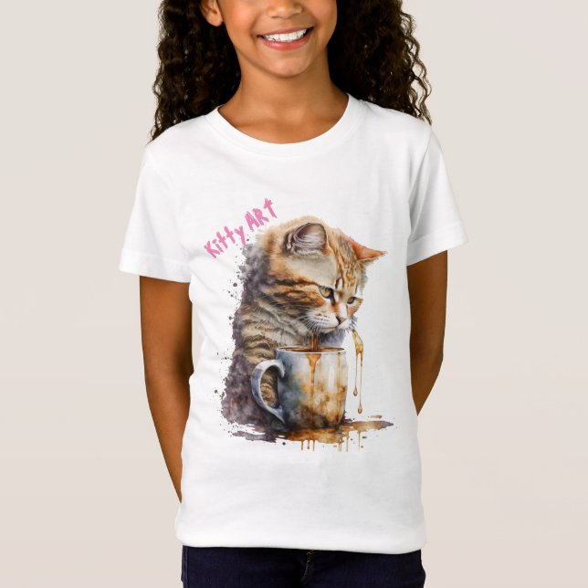 KATZEN KUNST T-Shirt (Vorderseite)