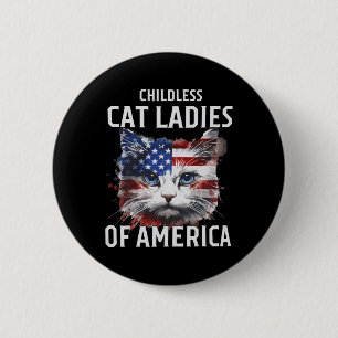 Katzen - Ladys gegen den Faschismus 1 Button