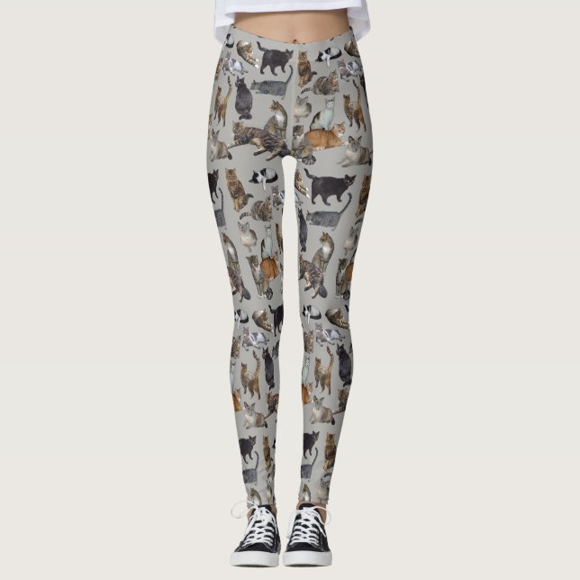 Katzen Leggings (Vorderseite)