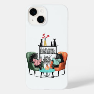 Katzen lesen Bücher Case-Mate iPhone 14 Hülle