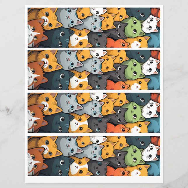 Katzen Lesezeichen (Vorderseite)