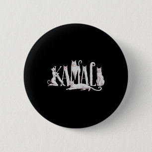 Katzen-Lettering-Kunst - Kamala Harris 2024 Button