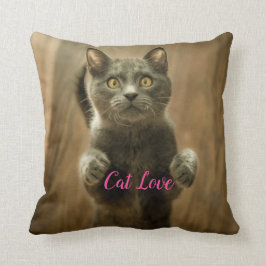 Katzen-Liebe - Geschenk für beliebtes Design Kissen