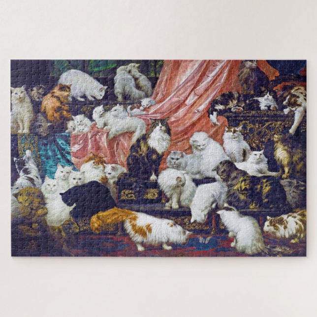 Katzen (Liebe meiner Ehefrau), Carl Kahler Puzzle (Horizontal)