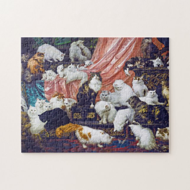 Katzen (Liebe meiner Ehefrau), Carl Kahler Puzzle (Horizontal)