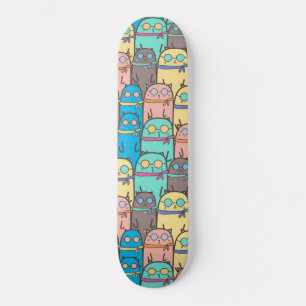 Katzen Liebe Skateboard