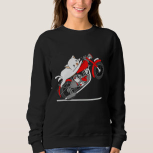 Katzen Lieben fahren Motorrad Sweatshirt