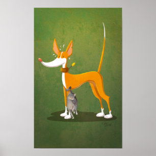 Katzen lieben poster