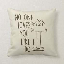 Katzen-Lieben sahnen Sie Throw-Kissen Kissen