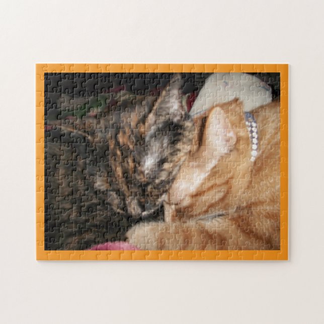 Katzen-Liebes-Puzzle Puzzle (Horizontal)