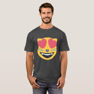 Katzen-Liebhaber Emoji T-Shirt