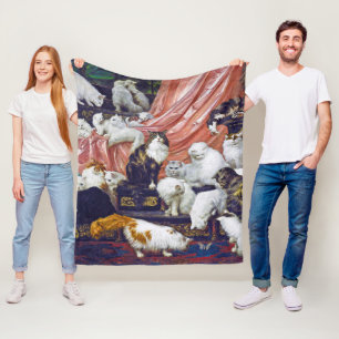 Katzen (Liebhaber meiner Ehefrau), Carl Kahler Fleecedecke