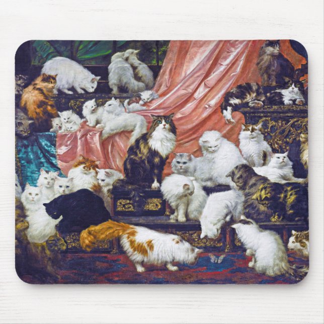 Katzen (Liebhaber meiner Ehefrau), Carl Kahler Mousepad (Vorne)