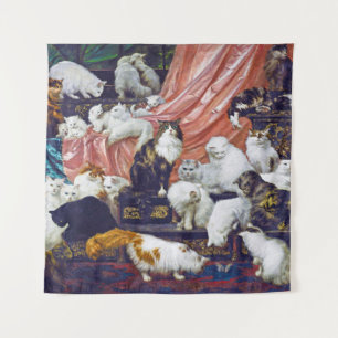 Katzen (Liebhaber meiner Ehefrau), Carl Kahler Wandteppich