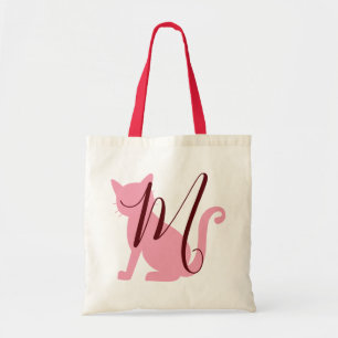 Katzen-Liebhaber-Monogramm-Tasche Tragetasche