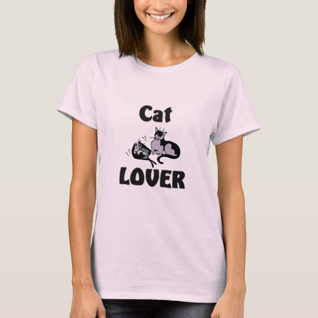 Katzen-Liebhaber T-Shirt (Vorderseite)
