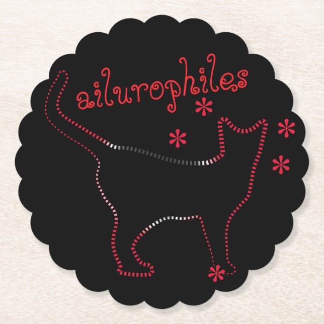 Katzen-Liebhaber Untersetzer (Vorderseite)