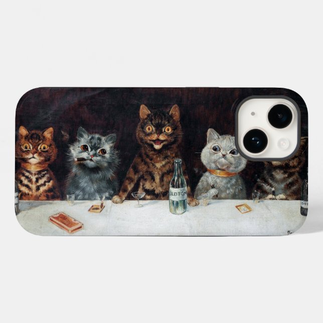 Katzen, Louis Wain Case-Mate iPhone Hülle (Rückseite (Horizontal))