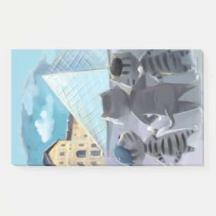 Katzen Louvre Paris - Notizen 10" x 6"