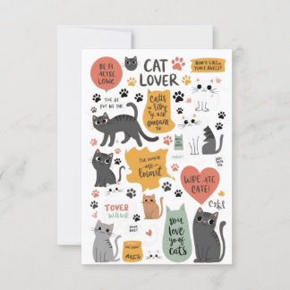 Katzen Lover T - Shirt - Niedlich & Funny Cat Love