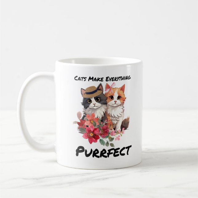 Katzen machen alles perfekt kaffeetasse (Links)