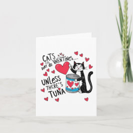 Katzen machen keine Valentine... Wenn es keinen Th Dankeskarte