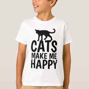 KATZEN MACHEN MICH GLÜCKLICH, Kids Katzenklatschen T-Shirt