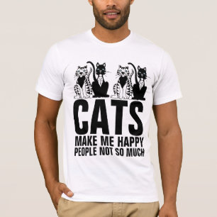 KATZEN MACHEN MICH GLÜCKLICH, MENSCHEN NICHT SO VI T-Shirt