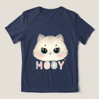 Katzen Mädchen T-Shirt für Mädchen und Frauen Tri-Blend Shirt