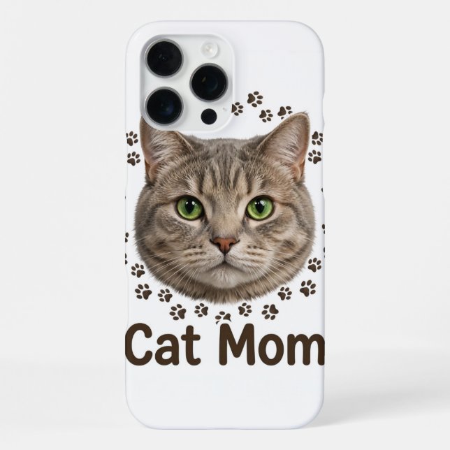 Katzen-Mama iPhone 16 Pro Max Hülle (Rückseite)