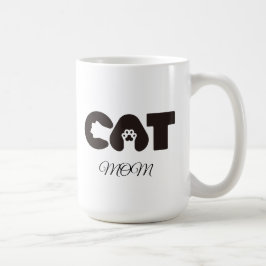 Katzen-Mama-Kaffeetasse – Cute Pow mit Buchstaben Kaffeetasse