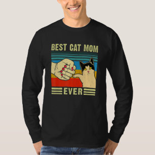 Katzen Mama mit Kitty Liebe Beste Katze Mama Mutte T-Shirt