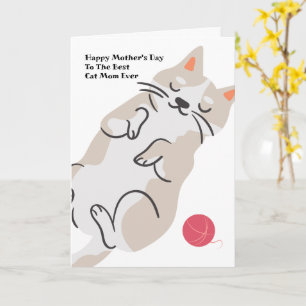 Katzen-Mama-Muttertags-Karte Karte