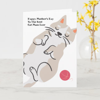 Katzen-Mama-Muttertags-Karte Karte