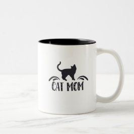 Katzen-Mama Zweifarbige Tasse