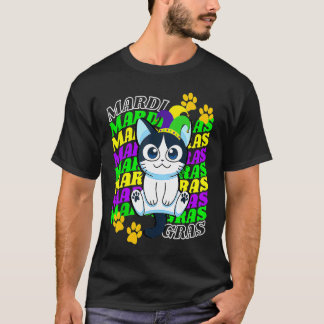Katzen Mardi Gras Stirnband Mardi Gras Accessoires T-Shirt