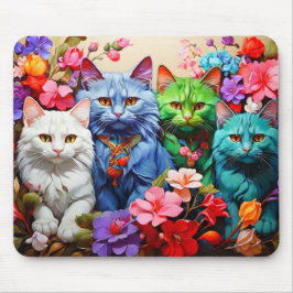 Katzen-Mauspad – Perfektes Geschenk für Katzenlieb Mousepad