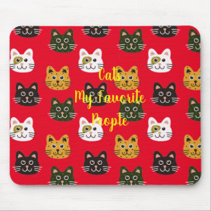 Katzen meine Lieblingsmenschen Mousepad