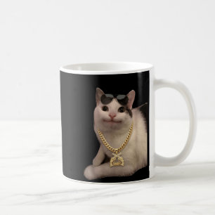 Katzen-Meme Dummes Katzen-Warten Goated Lustig für Kaffeetasse