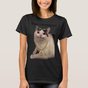 Katzen-Meme Dummes Katzen-Warten Goated Lustig für T-Shirt